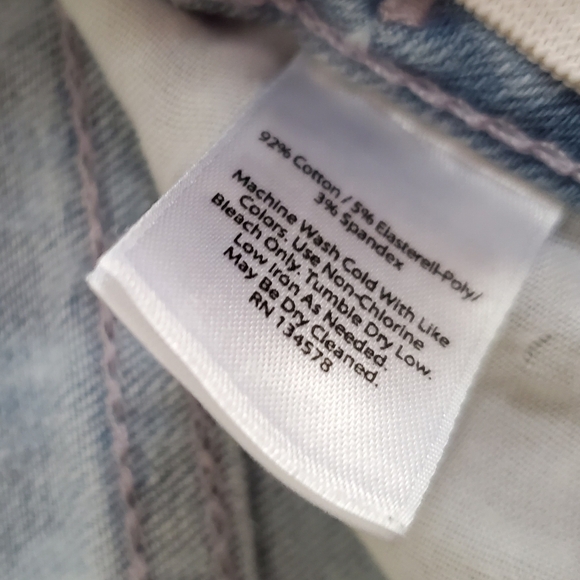 Vineyard Vines Blue Denim Jeans Girls Sz 16 Saylor Stone Wash Skinny Whales - Picture 7 of 9